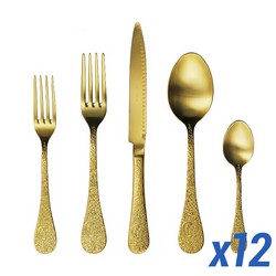 A photo of Betty Gold 60pc Service for 12
