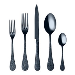 A photo of Betty Blue PVD 5pc Place Setting