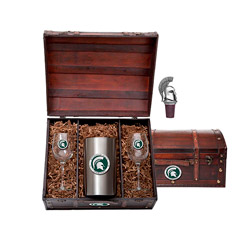 A photo of Wine Chest Set, Michigan State University, Color