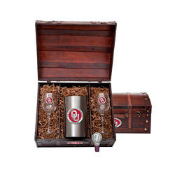 A photo of Wine Chest Set, University of Oklahoma, Color