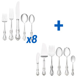 A photo of Joan of Arc 46pc Set, Place Size, Cream Soup