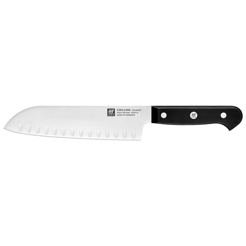 Gourmet 7-inch Santoku Knife Hollow Edge