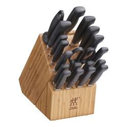 A photo of Four Star 20-pc, Knife Block Set, Natural