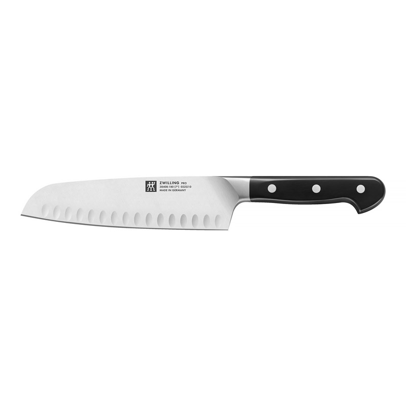 Zwilling Pro 7in., Hollow Edge Santoku Knife
