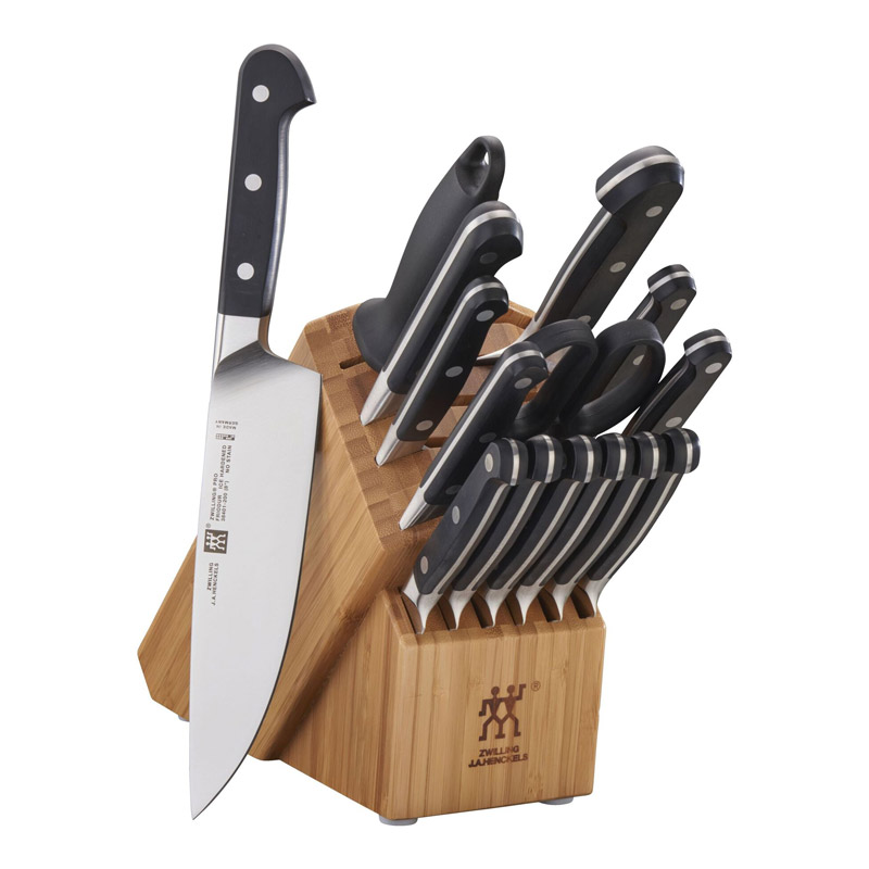 Zwilling Pro 16-pc, Knife Block Set, Bamboo