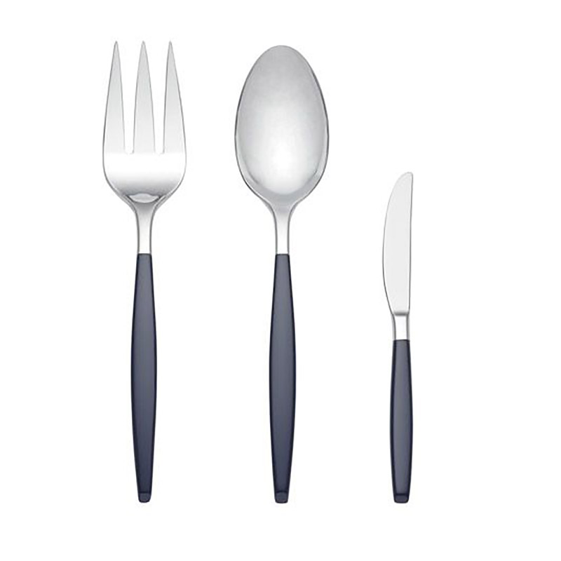 West 4th Street Midnight 3pc Serving Set