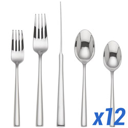 A photo of Malmo Satin 60 Piece Service for 12