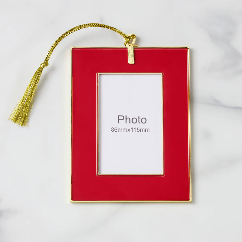 Be Jolly Mini Red Frame Ornament