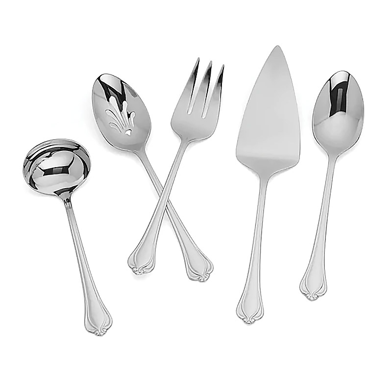 Alcott 5 Piece Serving Set | Flatware by Lenox | silversuperstore.com