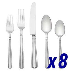 A photo of Amber Hill 45 Piece Service for 8