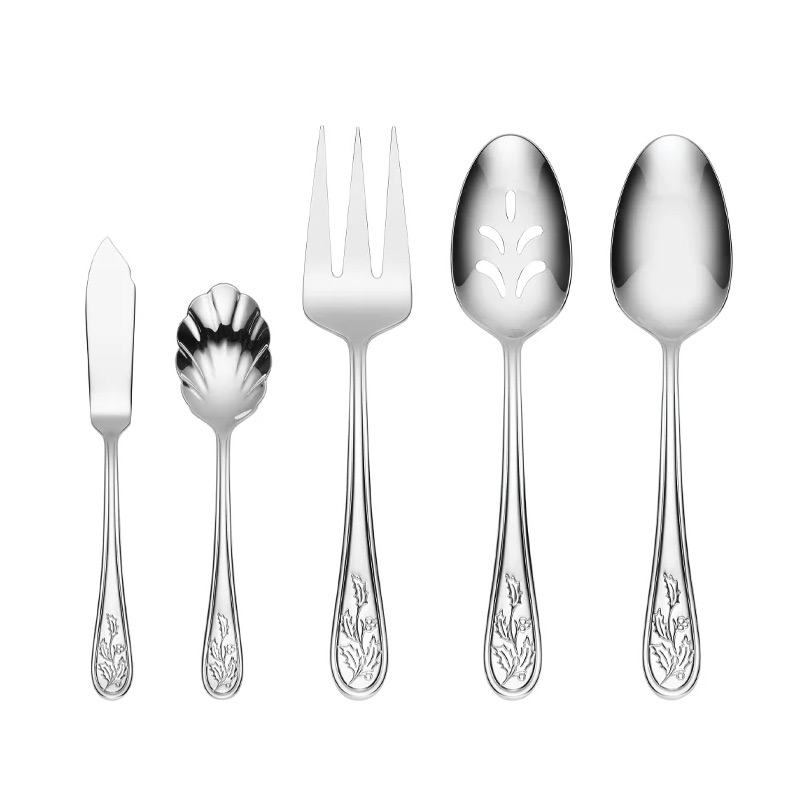 Holiday 5 Piece Serving Set