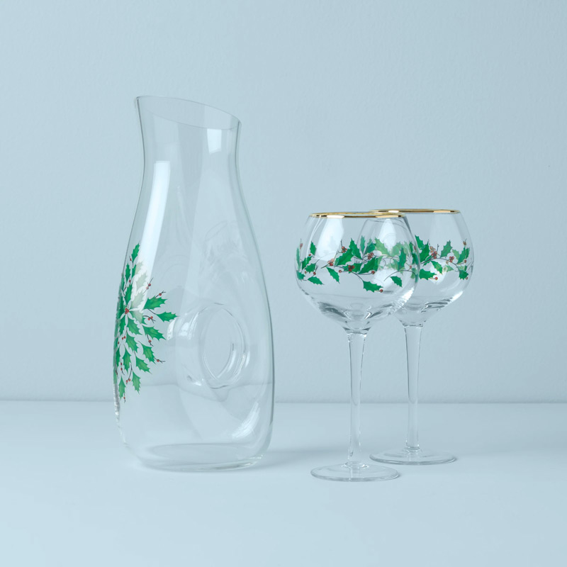 Holiday 3 Piece Decanter Set