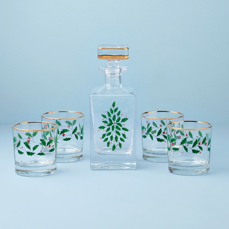 Holiday 5 Piece Whiskey Set
