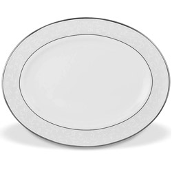 A photo of Opal Innocence Oval Platter, 13in.