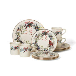A photo of Winter Greetings 12pc Service for 4