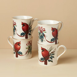 A photo of Winter Greetings Mugs Set of 4