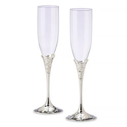 A photo of Opal Innocence Toasting Flutes (set of 2)