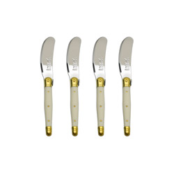 Ivory 4pc Spreader Set in Open Wood Box