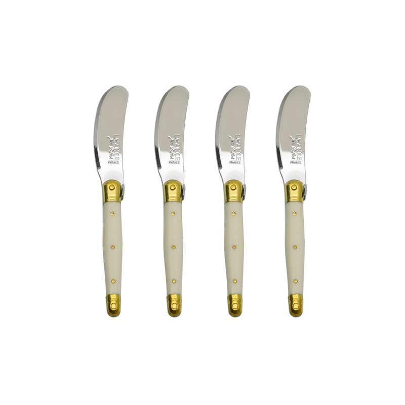 Ivory 4pc Spreader Set in Open Wood Box