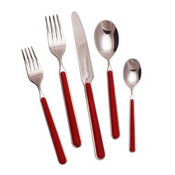 A photo of Fantasia Red 5pc Place Setting