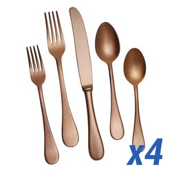 A photo of Michelangelo Vintage Bronzo 20pc Service For 4