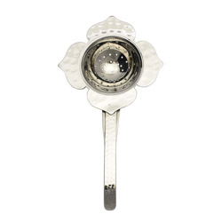 A photo of Lotus Petal Tea Strainer, 8" x 4"