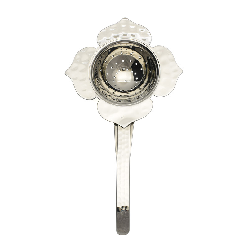 Lotus Petal Tea Strainer, 8" x 4"