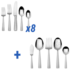 A photo of Oliver Gleam 45 Piece Service for 8