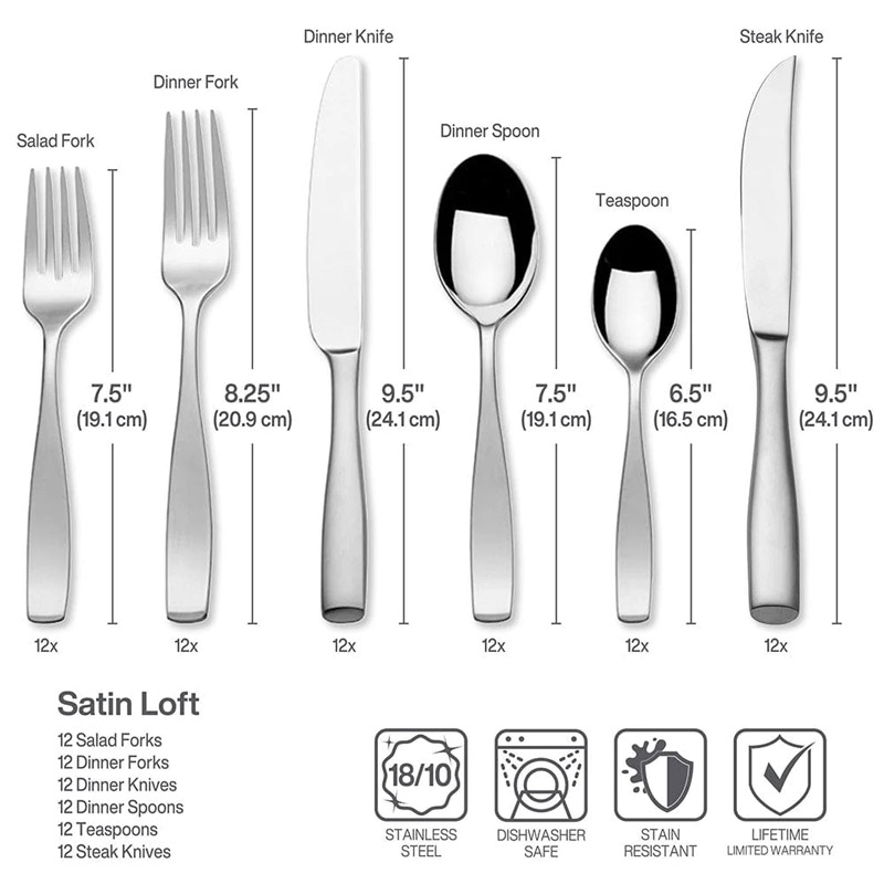 Satin Loft 75 Piece Service for 12