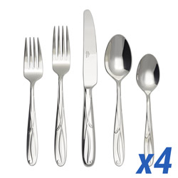 Cocoa Blossom 20pc Service for 4