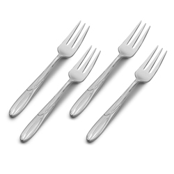 A photo of Cocoa Blossom Appetizer Fork Set of 4