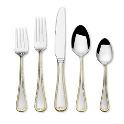 A photo of Cameo Gold 5pc Place Setting
