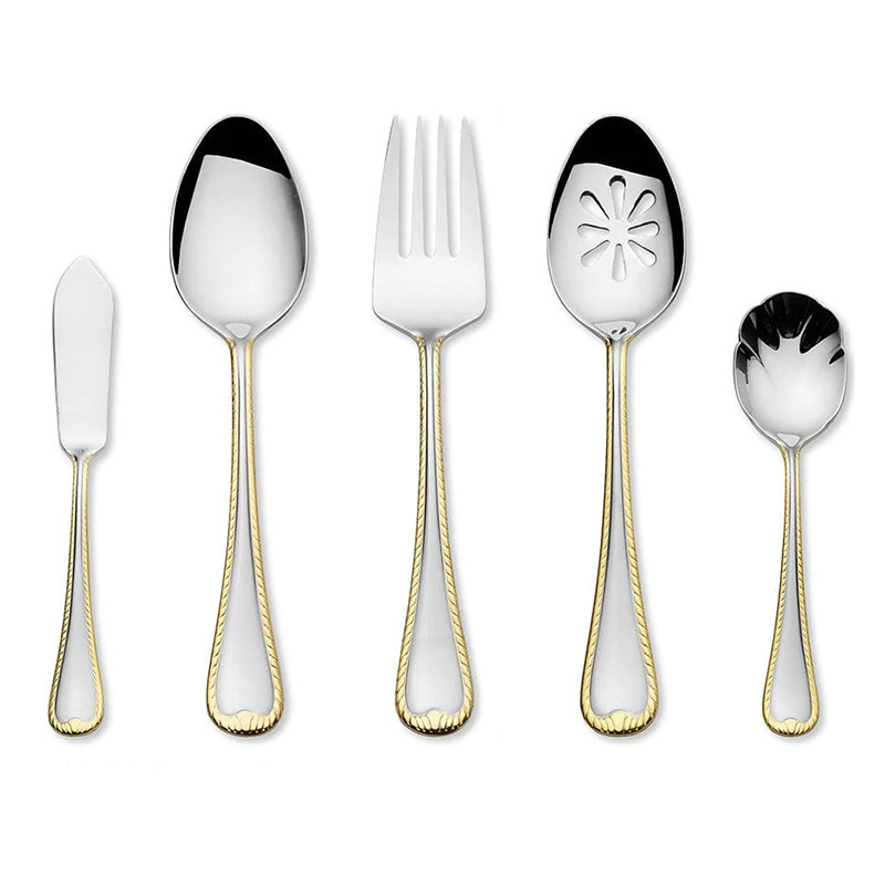 Cameo Gold 5pc Serving Set