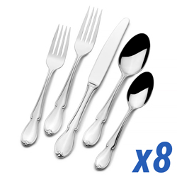 A photo of Marseille 45 Piece Service for 8
