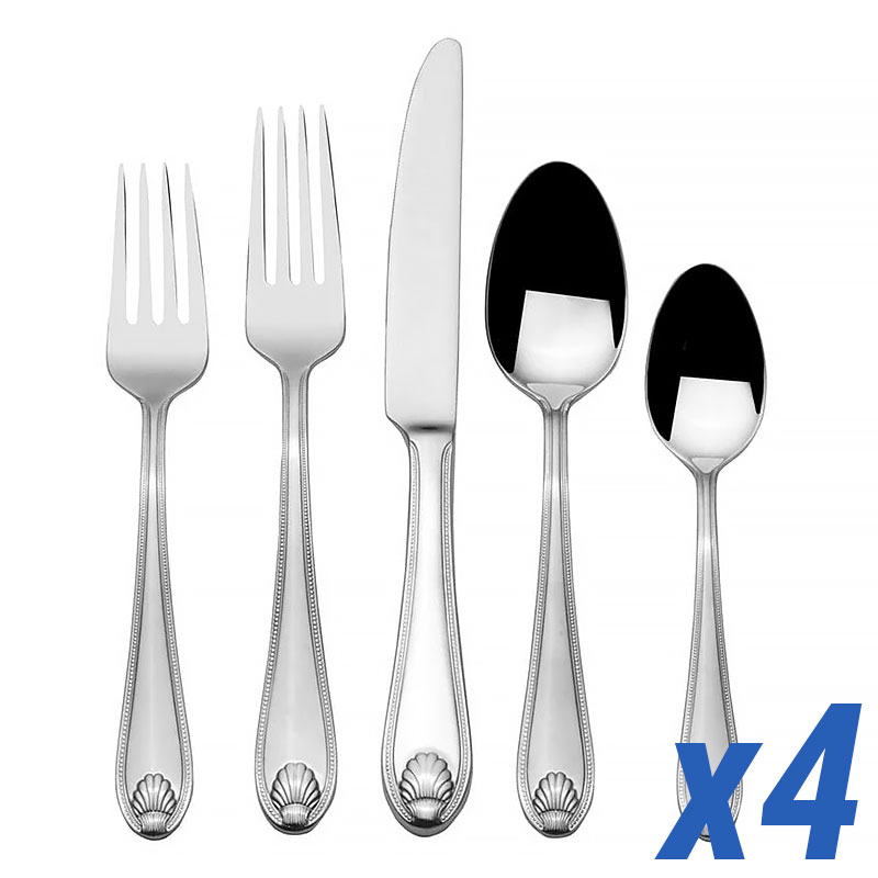 Cayman Shell 20 Piece Service for 4
