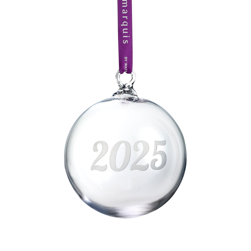2025 Marquis Bauble Crystal Ornament