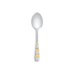 A photo of Giotto Gold Oval Soup Spoon