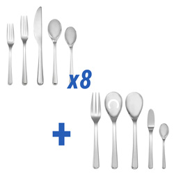 A photo of Aura 45pc Service for 8