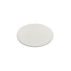 A photo of Brushed Aluminum Oval Nameplate