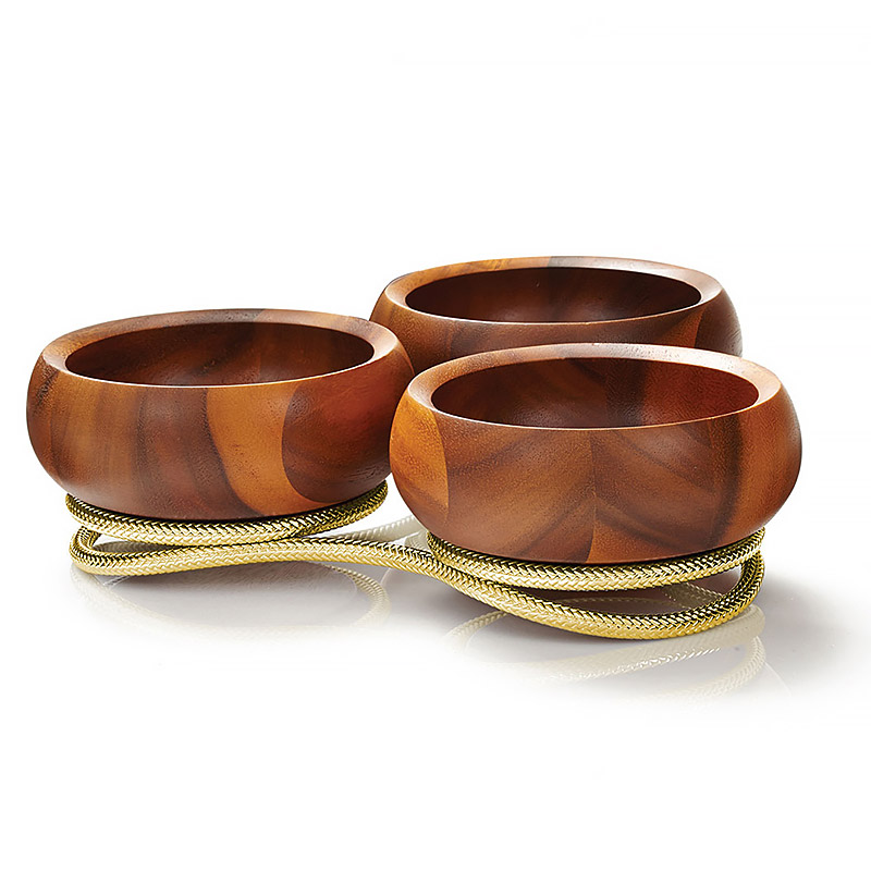 Braid Gold Condiment Server