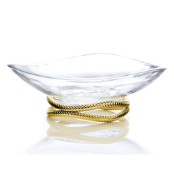 Braid Gold Centerpiece Bowl