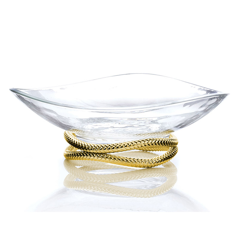 Braid Gold Centerpiece Bowl