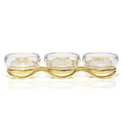 Braid Gold Triple Condiment Set