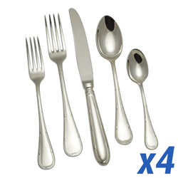 Rubans Croises 20pc Service for 4