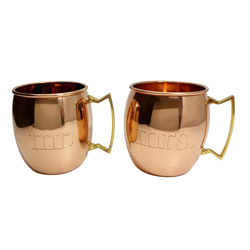 A photo of Mr. and Mrs. Moscow Mule Mug Pair, 16oz