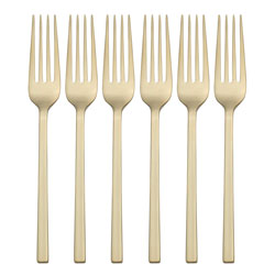 Allay Champagne Dinner Fork Set of 6
