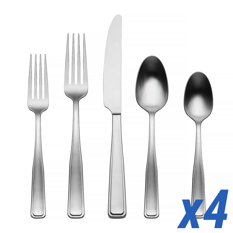 Reid Satin 20 Piece Service for 4