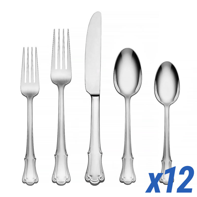 James Street Mirror 60 Piece Service for 12