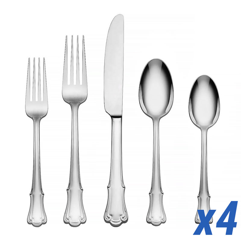 James Street Mirror 20 Piece Service for 4