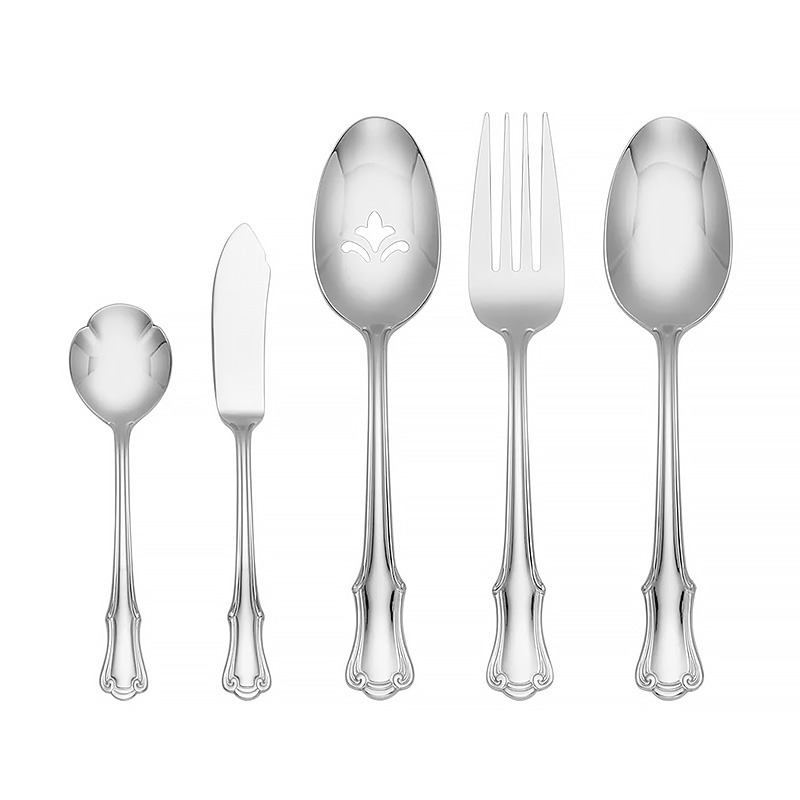 James Street Mirror 5 Piece Serving Set